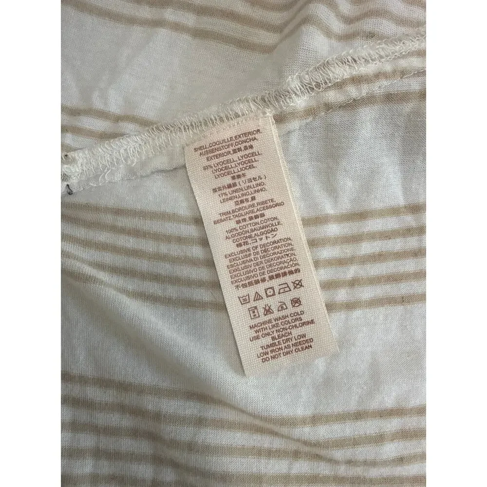Free People Native Sun Embroidered Tunic Sand Size Large Boho Oversized - Picture 10 of 13